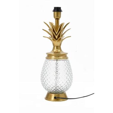 ANANAS Tafellamp - Goudkleurig - 18x18x48 cm