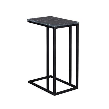 StarFurn - Bijzettafel Marmer - zwart
