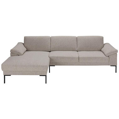 Bank Tom met chaise longue rechts - Java - beige - Leen Bakker