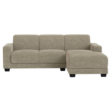 Leen Bakker Bank Aberdeen met chaise longue rechts - Rebel - taupe