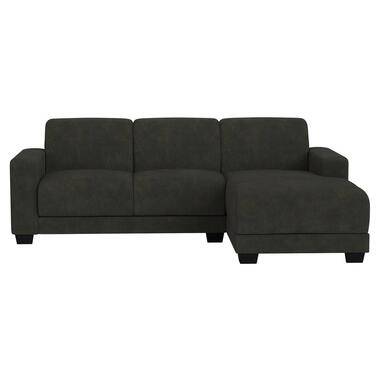 Leen Bakker Bank Aberdeen met chaise longue rechts - Preston - antraciet