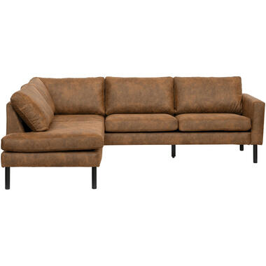 Hoekbank Collin links - cognac product