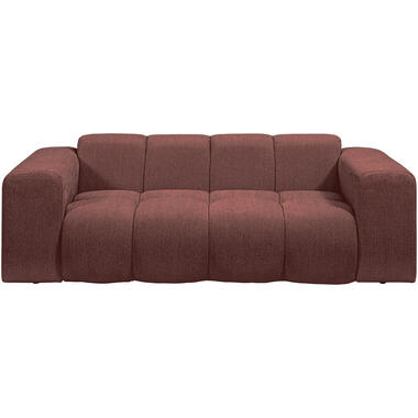 Bank Beau 2-zits - stof Raven - wijnrood product