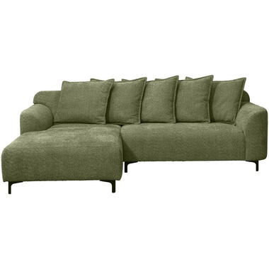 Leen Bakker Bank Elsa met chaise longue links - stof Anthology - groen