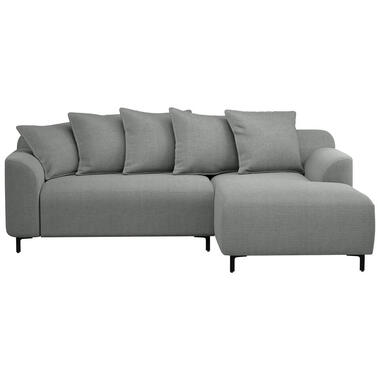 Leen Bakker Bank Elsa met chaise longue rechts - stof Eden - grijs