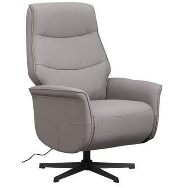 Relaxfauteuil Boaz lederlook - taupe - Leen Bakker