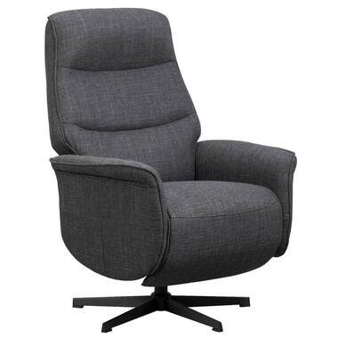 Relaxfauteuil Boaz stof - antraciet - Leen Bakker