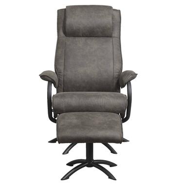 Relaxfauteuil Vic incl. hocker - antraciet product
