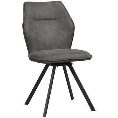Eetkamerstoel Raffy - stof - antraciet product
