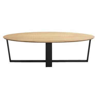 Salontafel Udo eikenkleur/zwart - 34x120x70 cm product