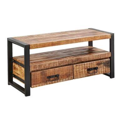 TV meubel Scott - metaal/hout - 50x110x45 cm - Leen Bakker