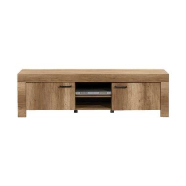 TV-meubel Lidia - eikenkleur - 52x180x43 cm - Leen Bakker