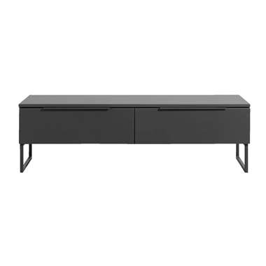 Tv-dressoir Malaga - antraciet/zwart - 43x141x48 cm - Leen Bakker