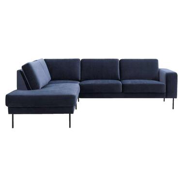Hoekbank Tom small links - stof Letto blauw 1022 product