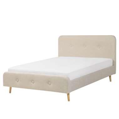 RENNES - Tweepersoonsbed - Beige - 140 x 200 cm - Polyester product