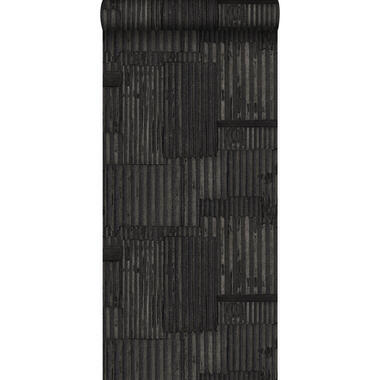 Origin behang - industriële golfplaten - zwart - 53 cm x 10.05 m product