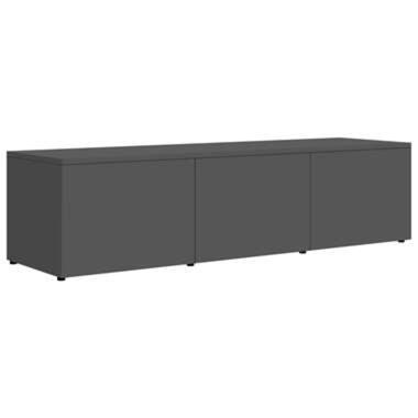 VIDAXL Tv-meubel 120x34x30 cm spaanplaat hoogglans grijs product