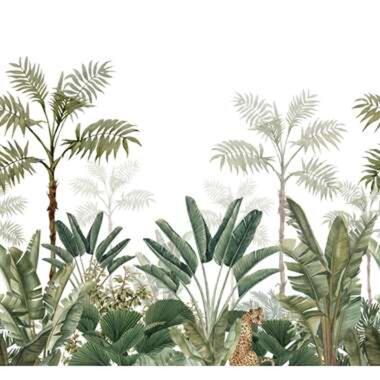 ESTAhome fotobehang - jungle-motief - wit en groen - 3 x 2.79 m product