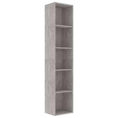 VIDAXL Boekenkast 40x30x189 cm spaanplaat betongrijs product