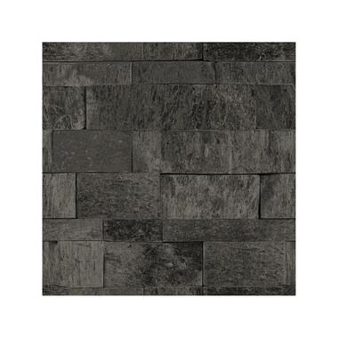 Dutch Wallcoverings - Palma steen zwart - 0,53x10,05m product
