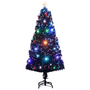 vidaXL Kunstkerstboom met standaard/LED 120 cm glasvezel product