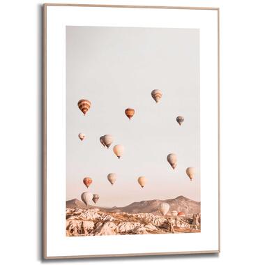 Schilderij - Luchtballon - 70x50 cm Hout product