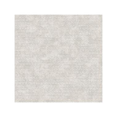 Dutch Wallcoverings - Reflets geo beige/zilver - 0,53x10,05m product