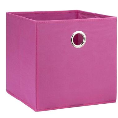 Opbergbox Parijs - roze - 31x31x31 cm product