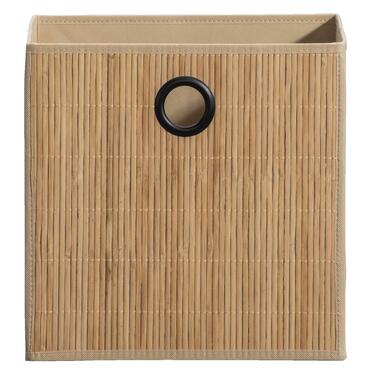 Opbergbox Kenzi bamboe - naturel - 31x31x31 cm product