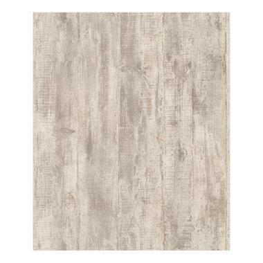 Dutch Wallcoverings - Reflets hout donkerbeige - 0,53x10,05m product
