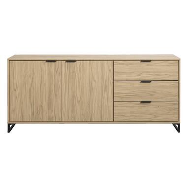 Dressoir Lucca - eikenkleur - 82x185x48 cm - Leen Bakker