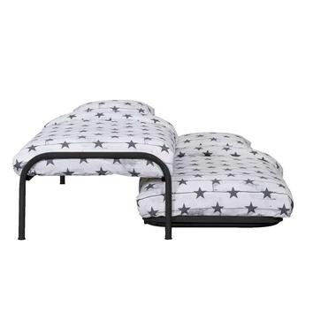 Bed Pascal (incl. onderschuifbed) - mat antraciet - 90x200 cm product