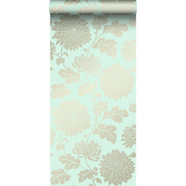 Origin behang - bloemen - celadon groen - 53 cm x 10,05 m product