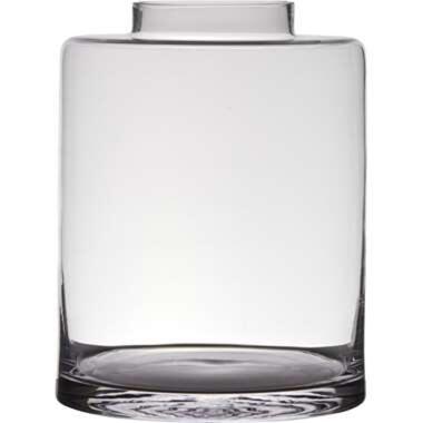 Bellatio design Vaas - transparant - glas - 23 x 30 cm product