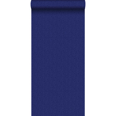 ESTAhome behang - geborduurd motief - blauw - 53 cm x 10,05 m product