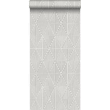 Origin behang - grafische vorm - glanzend grijs - 53 cm x 10,05 m product