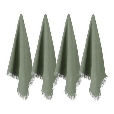 Mica Decorations Xavie Servet Set van 4 Groen product