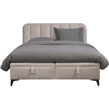 Bed Lizz met opbergruimte - kiezel - 140x200 cm product