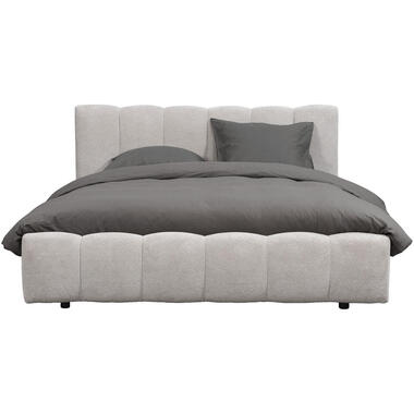 Bed Maudy met opbergruimte - lichtgrijs - 140x200 cm product