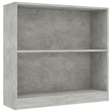 vidaXL Boekenkast 80x24x75 cm bewerkt hout betongrijs product