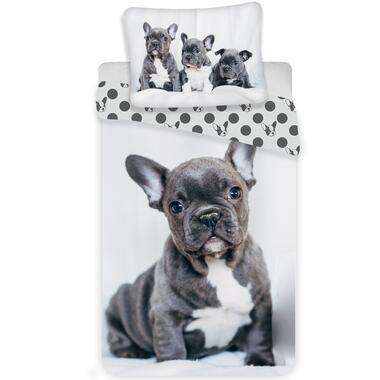 Animal Pictures Bulldog - Dekbedovertrek - Eenpersoons - 140 x 200 cm - Multi product