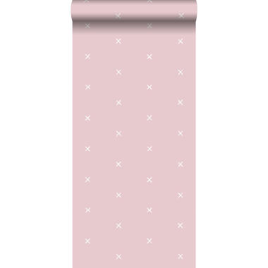 ESTAhome behang - grafisch motief - roze - 0.53 x 10.05 m product