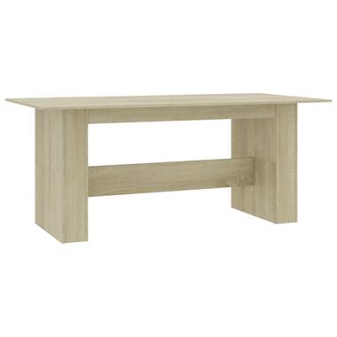 vidaXL Eettafel 180x90x76 cm bewerkt hout sonoma eikenkleurig product