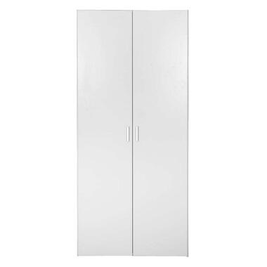 maniac Huh Subsidie Kledingkast Space 3-deurs - wit - 175,4x115,8x49,5 cm | Leen Bakker