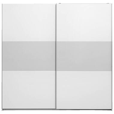 Schuifdeurkast Napoli wit/grijs softclose - 210x215x60 cm product