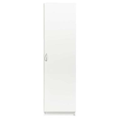Kledingkast Varia 1-deurs - wit - 175x49x50 cm - Leen Bakker