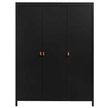 Kledingkast Madeira 3-deurs - zwart - 199x150x58 cm product