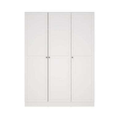 Kledingkast Lynn 3-deurs - wit - 200x147x62 cm product
