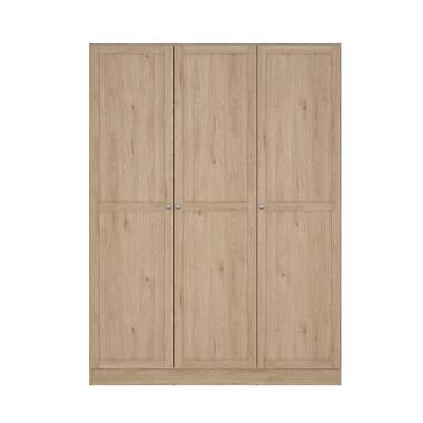Kledingkast Lynn 3-deurs - eikenkleur - 200x147x62 cm product
