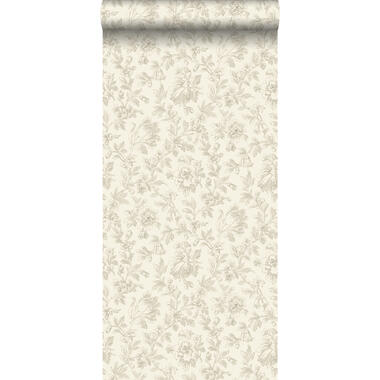 ESTAhome behang - elegante bloemen - bruin - 53 cm x 10,05 m product